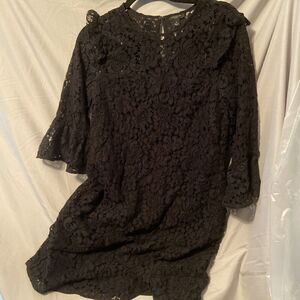 NWT Ann Taylor Black Petite Lace  Seasonless Dress $179 4P